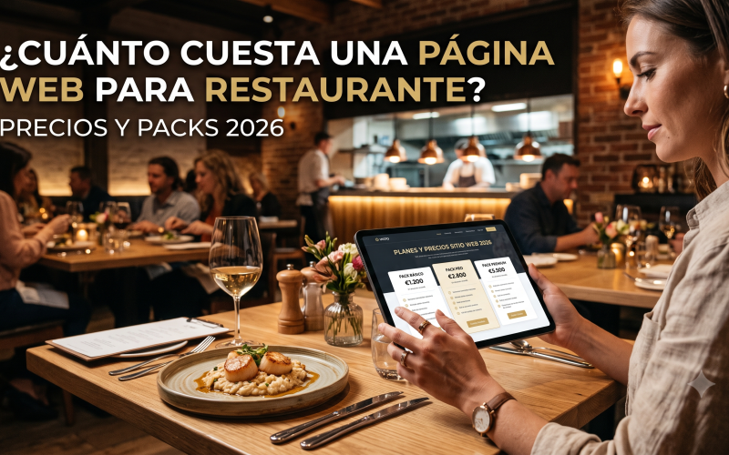 ¿Cuánto Cuesta una Página Web para Restaurante? Precios y Packs 2026