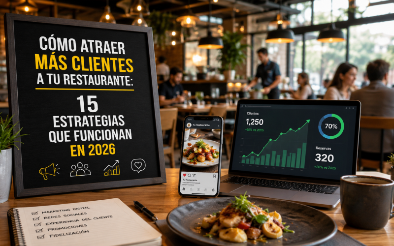 Cómo Atraer Más Clientes a tu Restaurante: 15 Estrategias que Funcionan en 2026